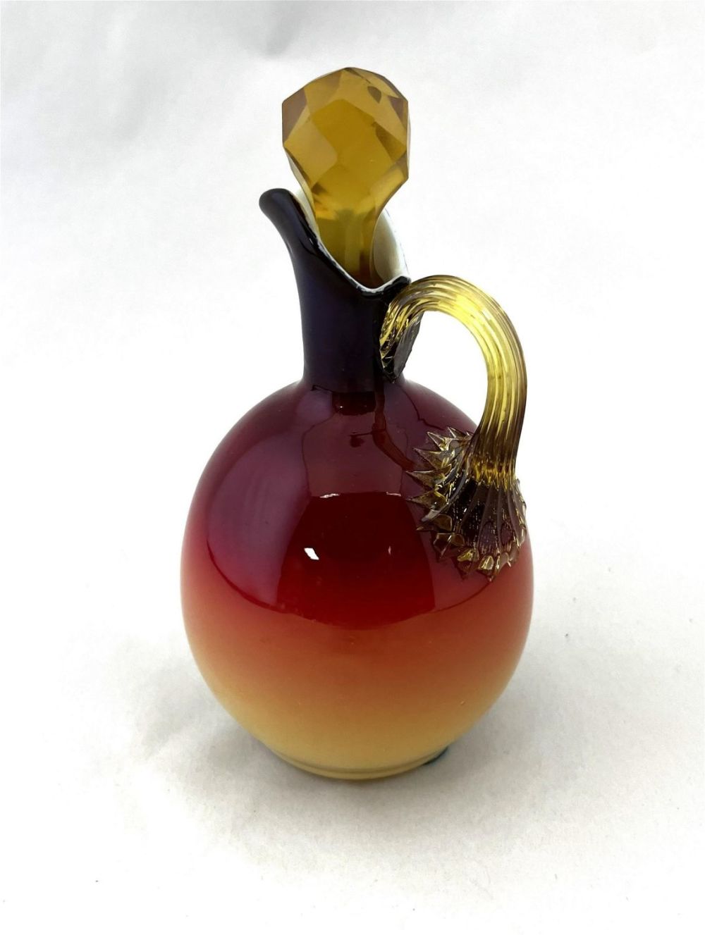 Lot 334: Wheeling Peachblow cruet