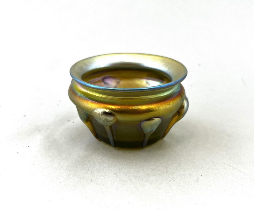 Lot 347: Tiffany Gold Favrile open salt