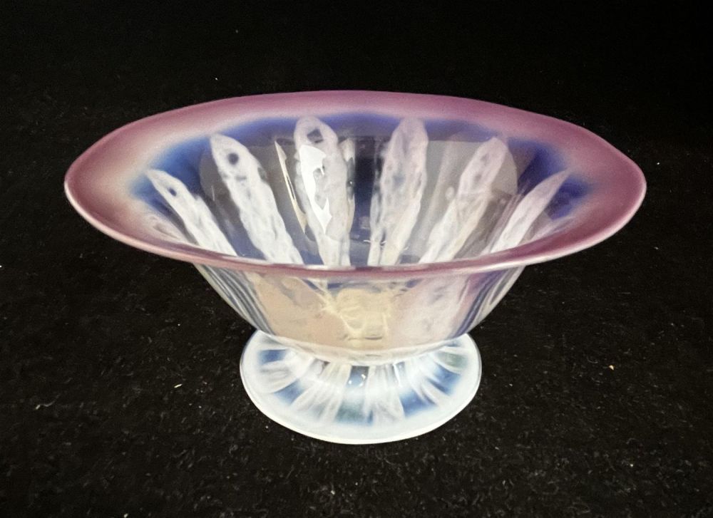 Lot 361: Tiffany purple Pastel Favrile dish