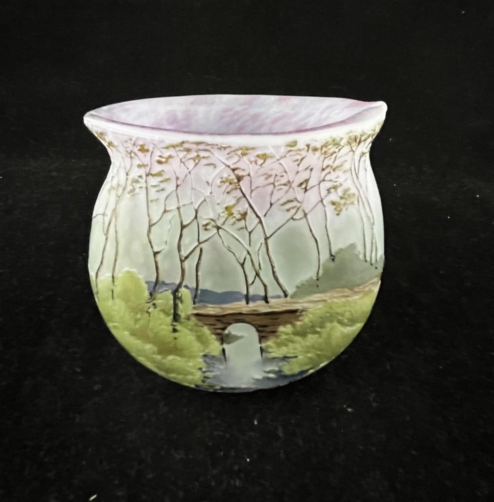 Lot 390: Legras Scenic cameo glass vase