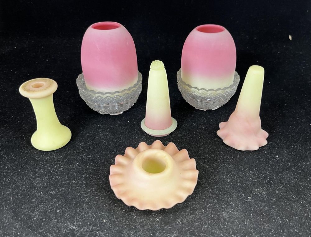 Lot 222: Pair of Webb Fairy lamps and parts