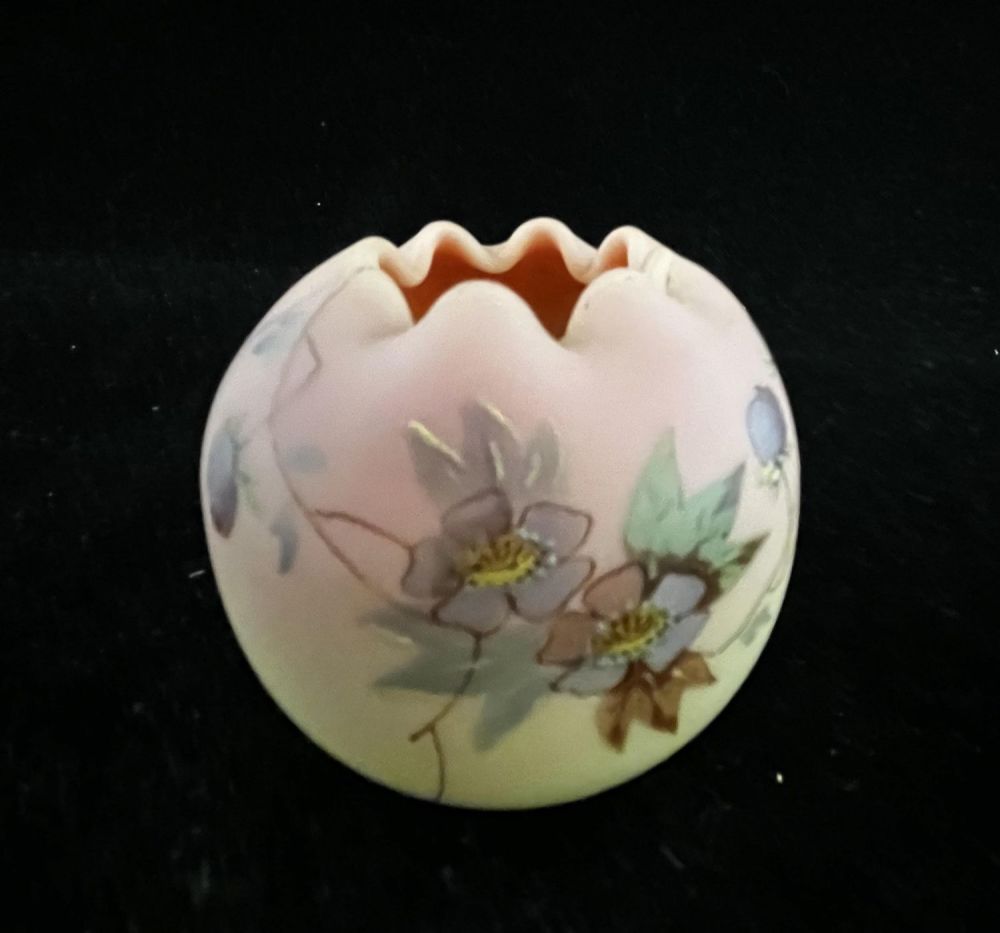 Lot 234: Webb Burmese rose bowl