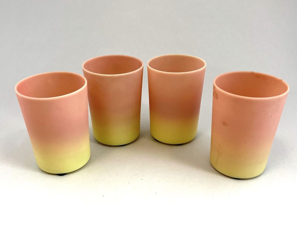 Lot 248: Four Mt. Washington Burmese tumblers