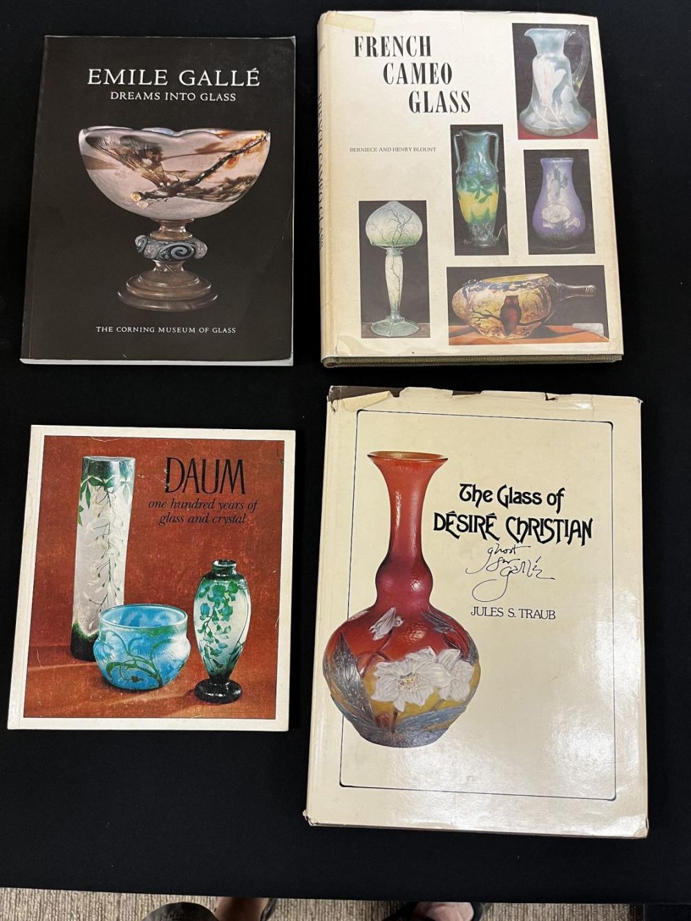 Lot 375: Book, four books on Cameo Glass