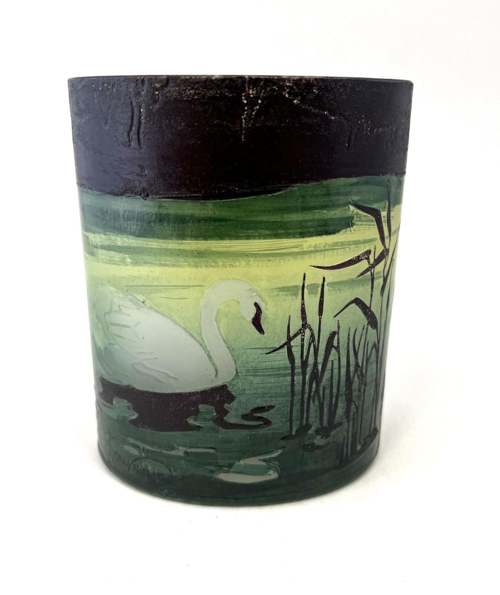 Lot 386: Chouvenin French cameo glass vase