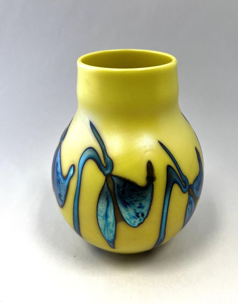 Lot 410: Charles Lotton art glass vase