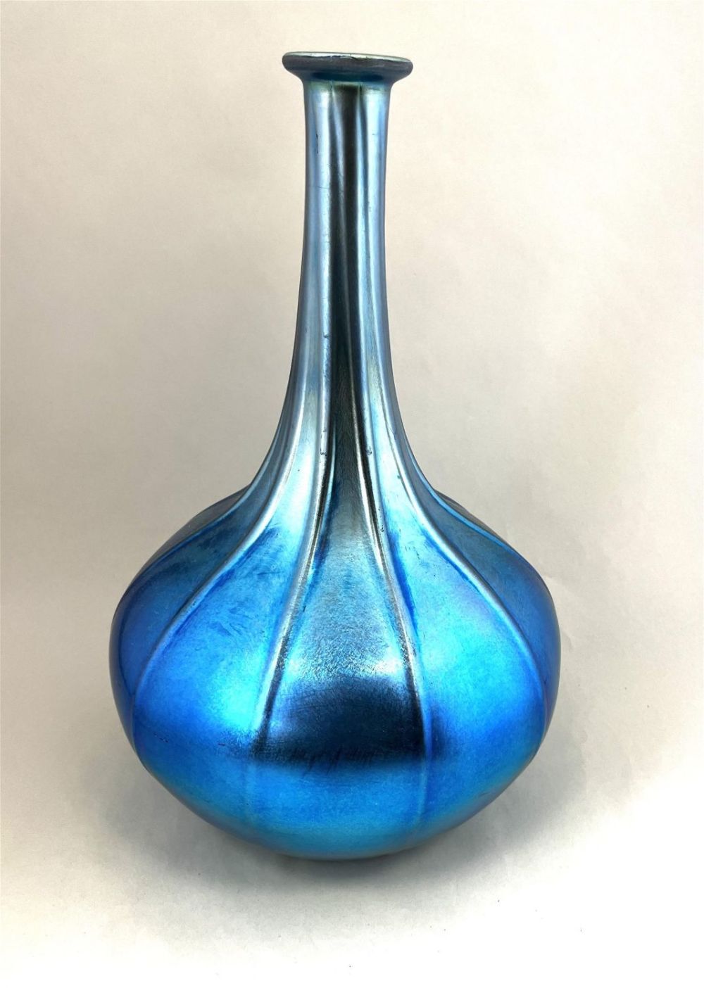 Lot 238: Durand Blue bottle form vase