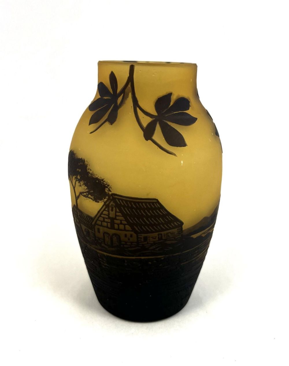 Lot 306: Degue French cameo glass vase