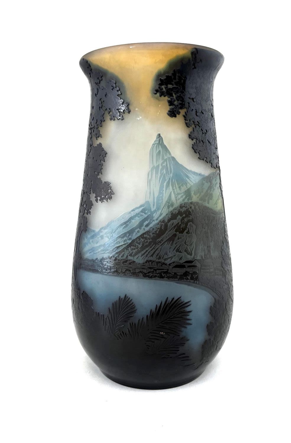 Lot 314: Rare Galle Rio scenic glass vase