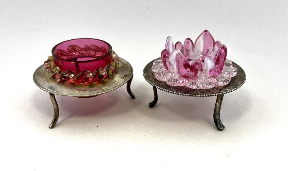 Lot 360: Two Victorian open glass salts