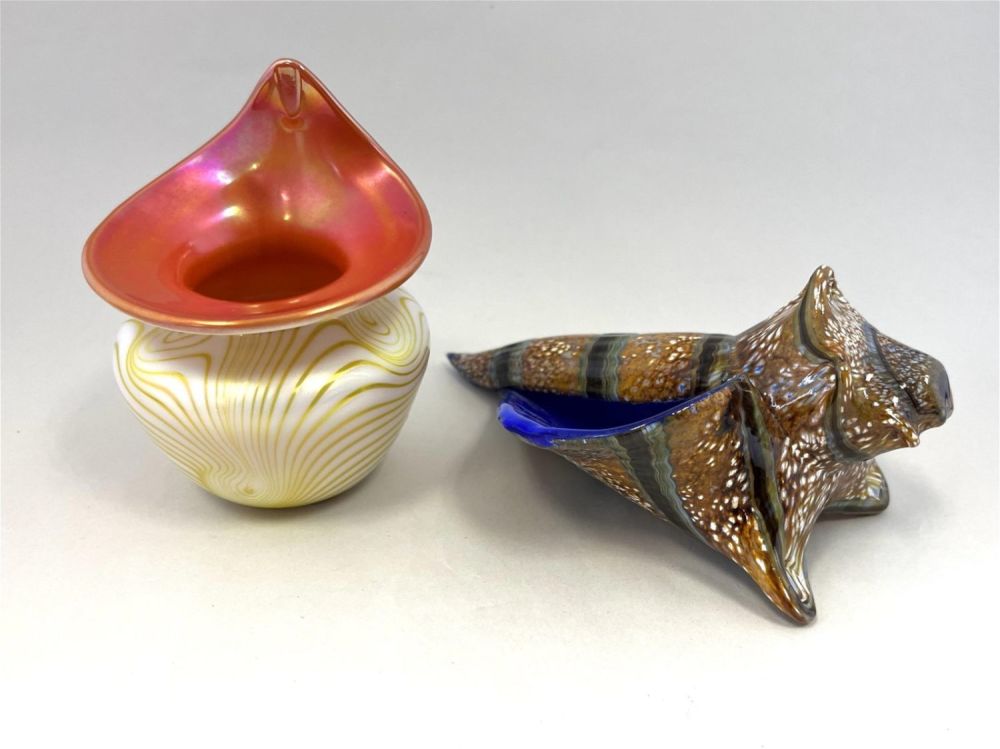 Lot 380: Two art glass items