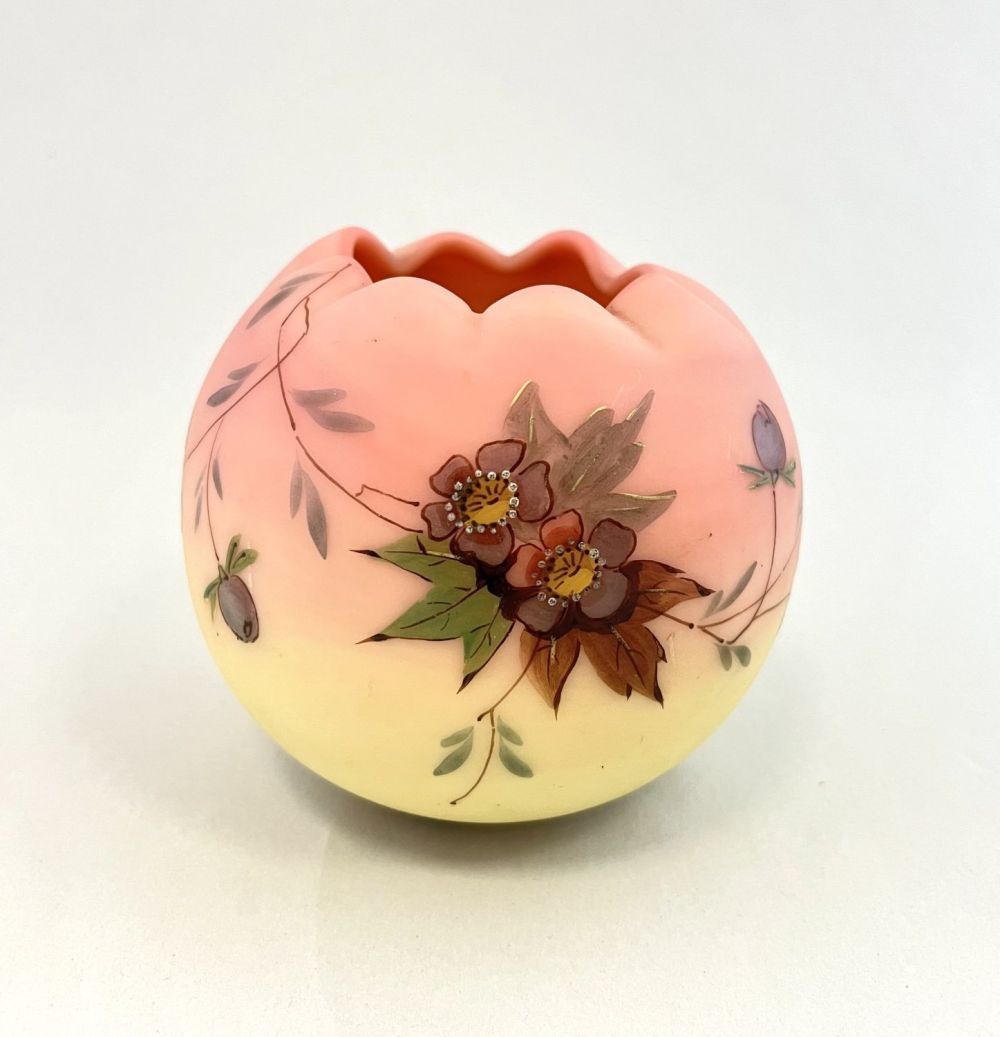 Lot 154: Webb Burmese Rose Bowl