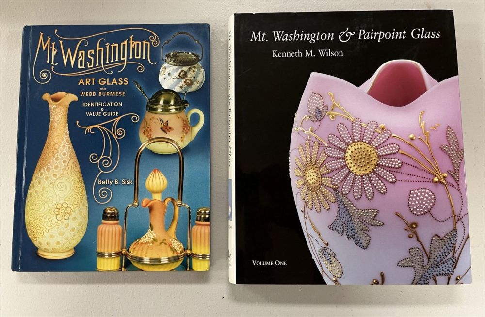 Lot 156: Two books on Mt. Washington glass