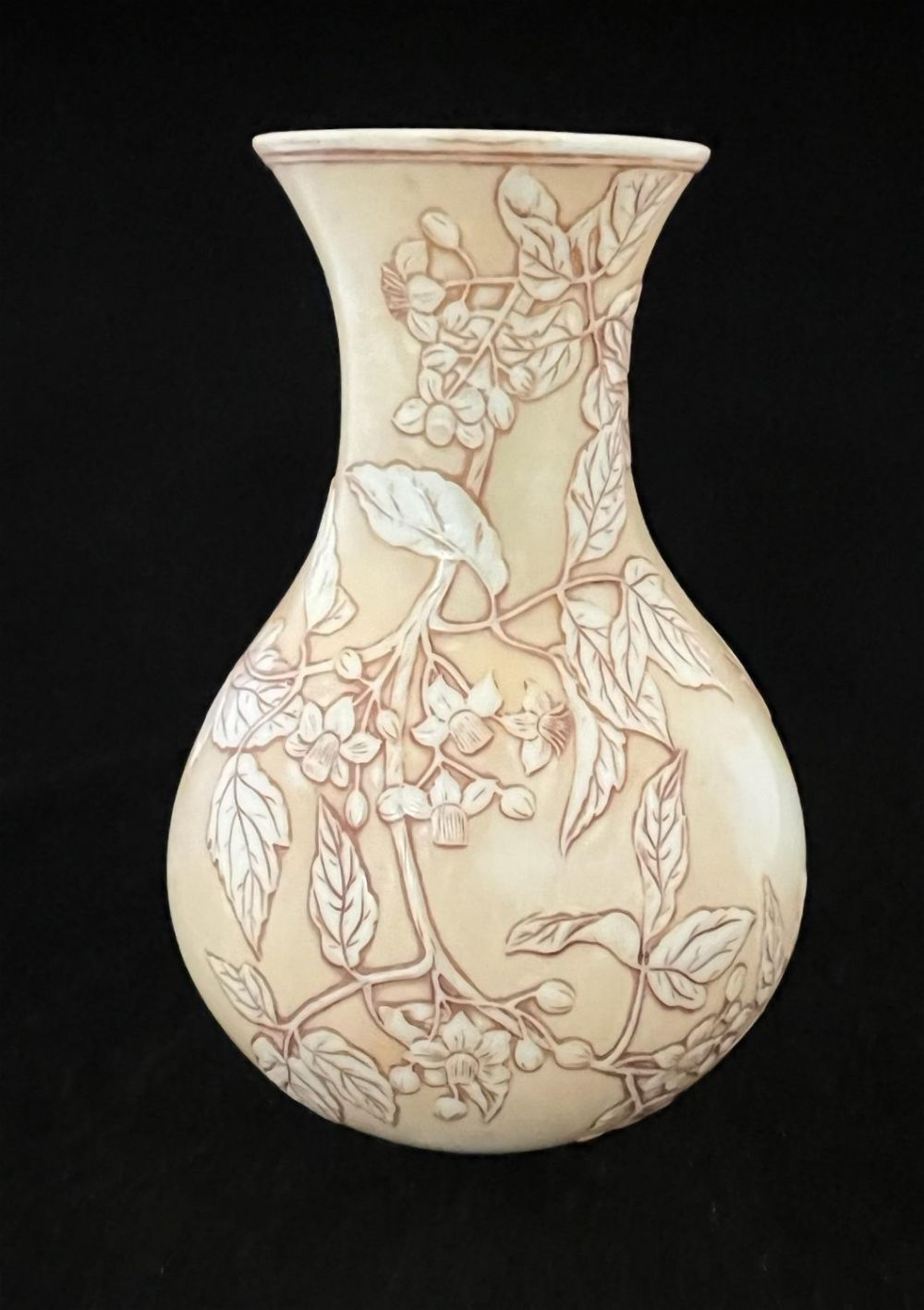 Lot 178: Webb English cameo glass vase