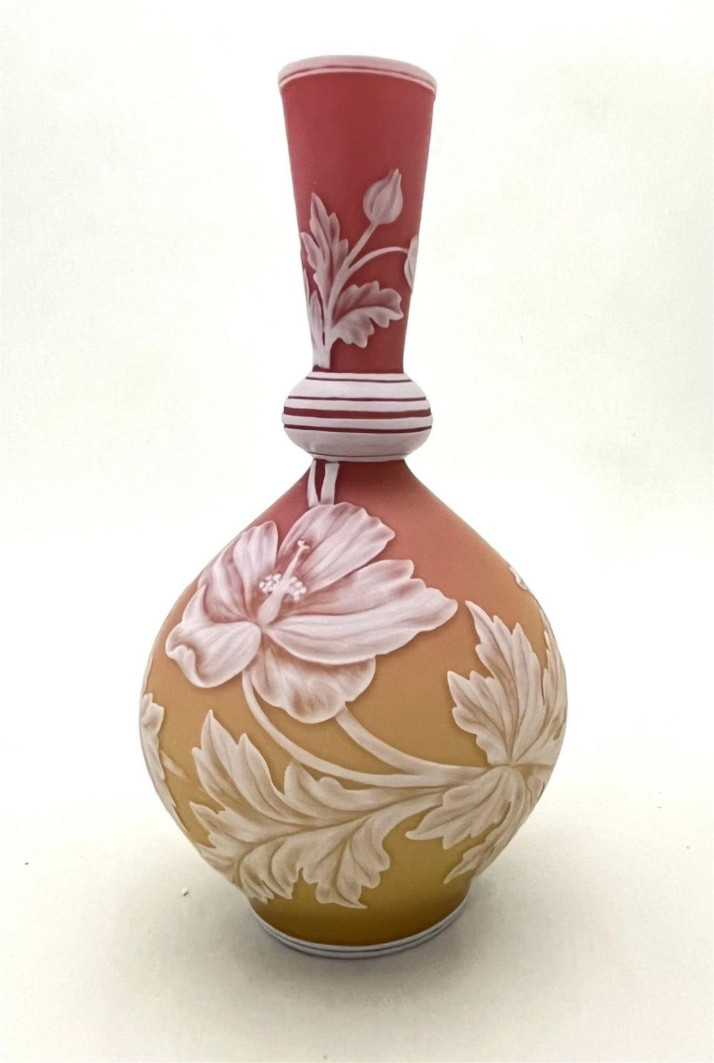 Lot 180: Stevens and Williams cameo glass vase