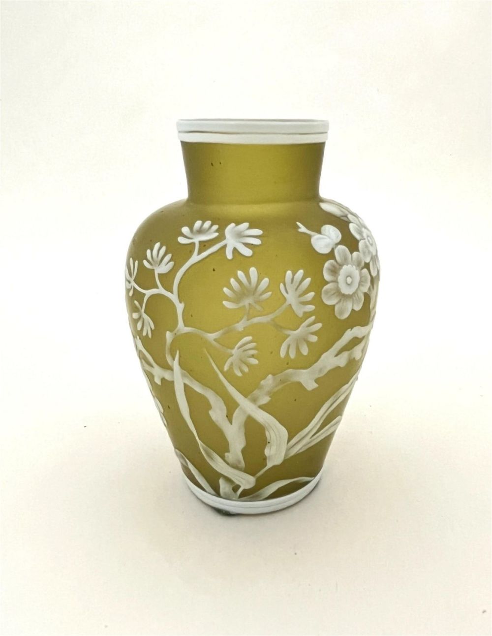Lot 181: English cameo glass vase