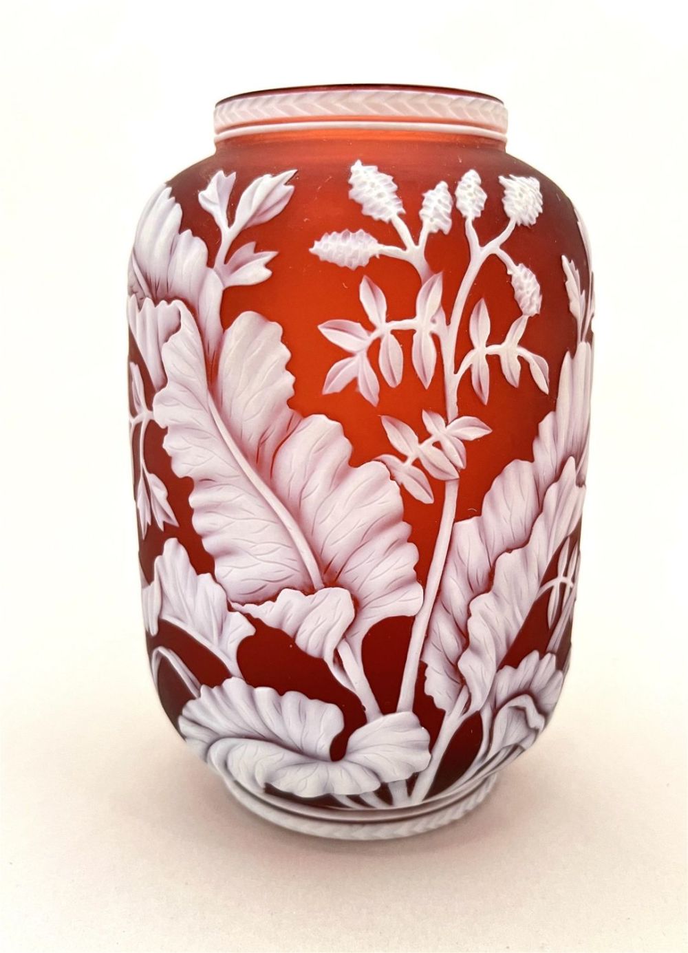 Lot 187: Webb English cameo vase