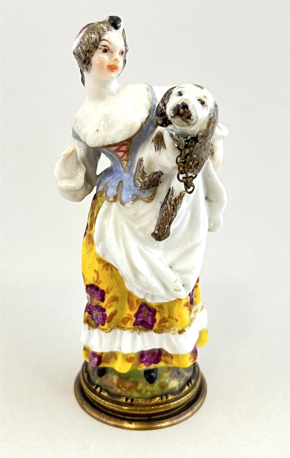 Lot 203: English pottery figural perfume
