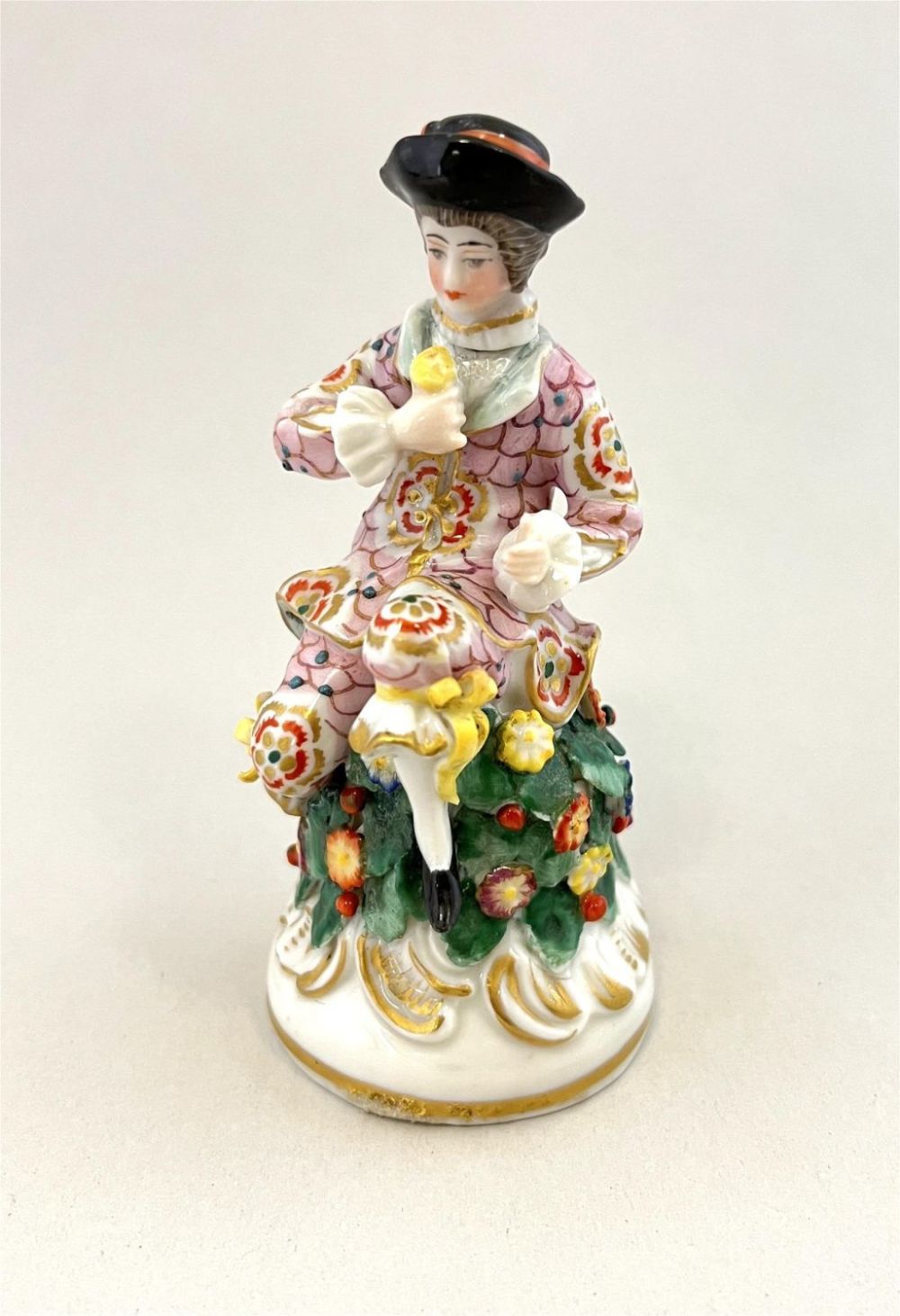 Lot 204: Chelsea figural pottery perfume