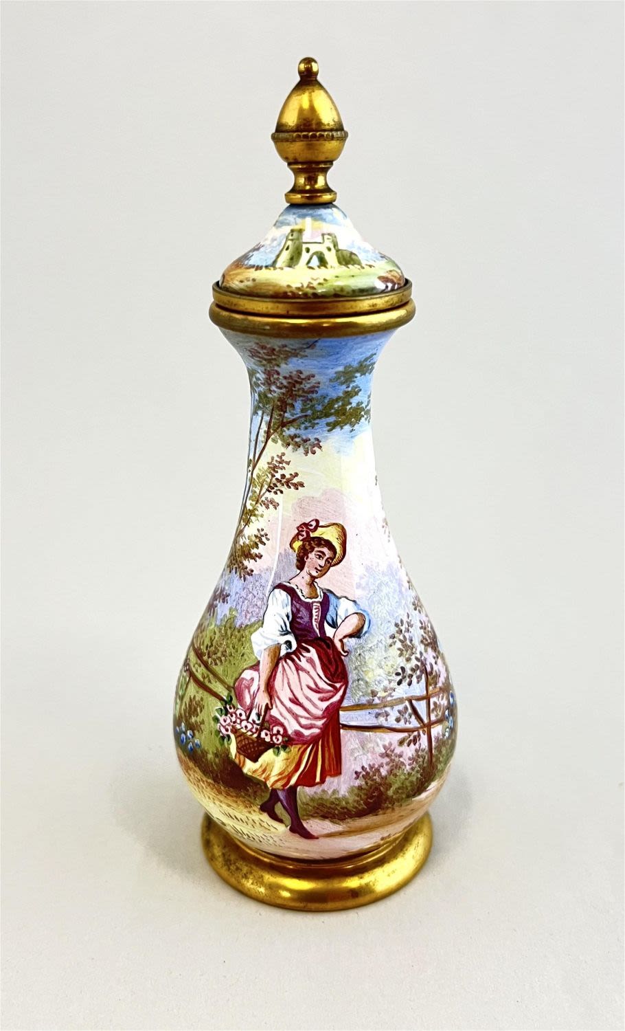 Lot 216: Vienna enamel on copper perfume