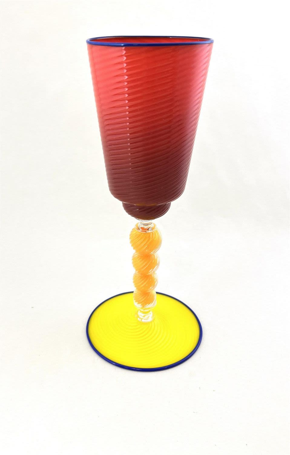Lot 346: Dante Marioni glass goblet