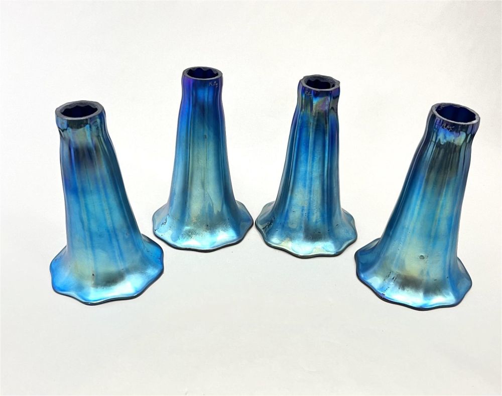 Lot 360: Four iridescent blue lily shades