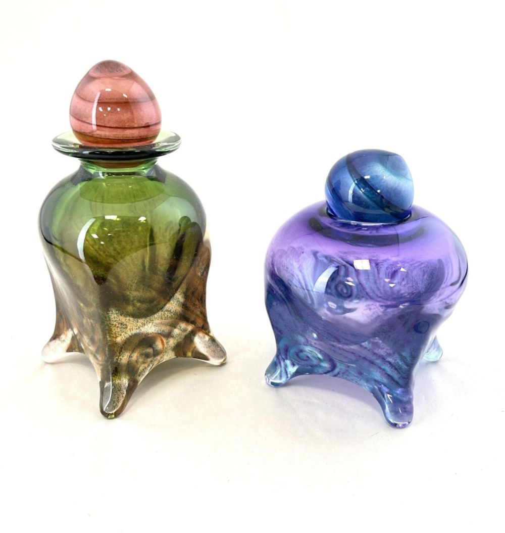 Lot 371: Pair of Michael Mikula cologne bottles
