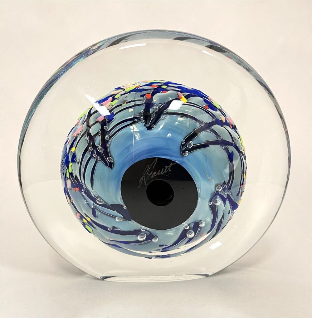 Lot 387: Rolin Karg studios paperweight