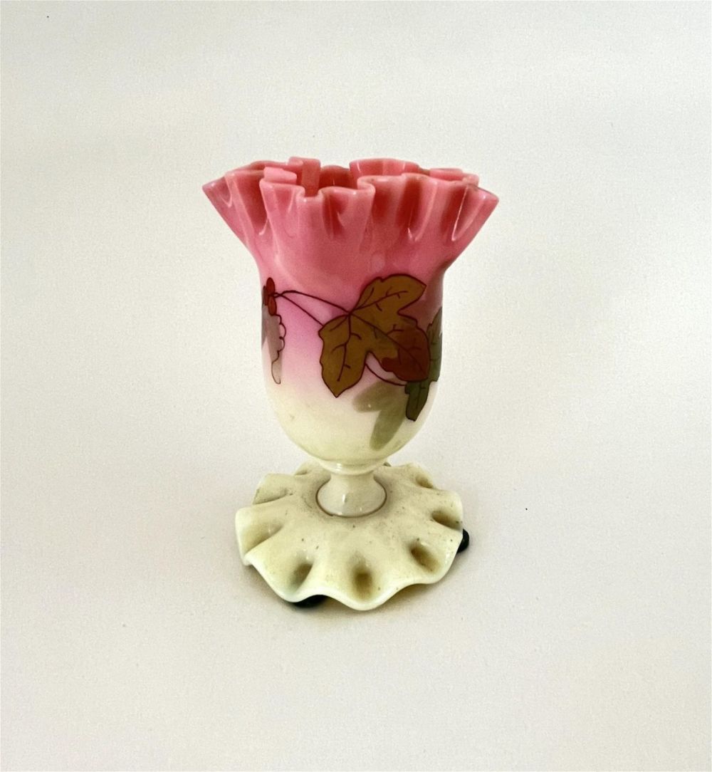 Lot 186: Webb decorated Burmese vase