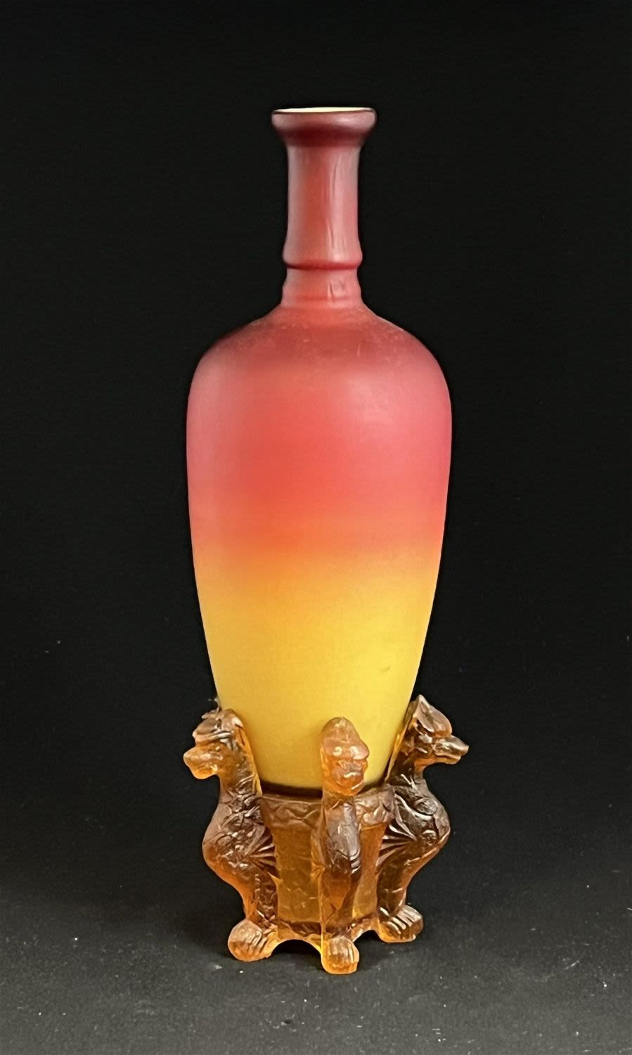 Lot 197: Wheeling Peachblow Morgan vase