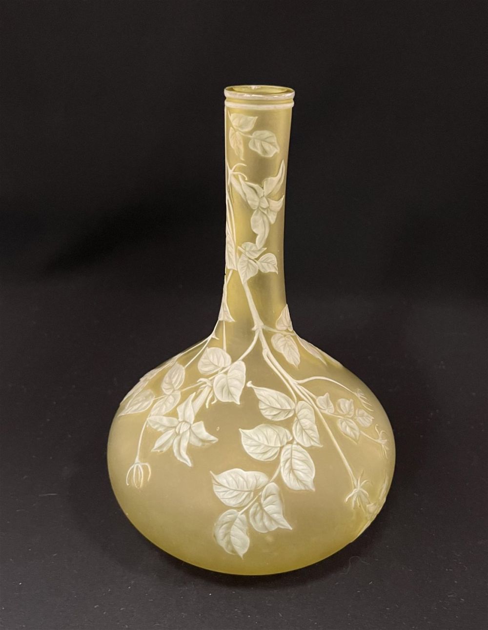 Lot 204: English cameo stick vase
