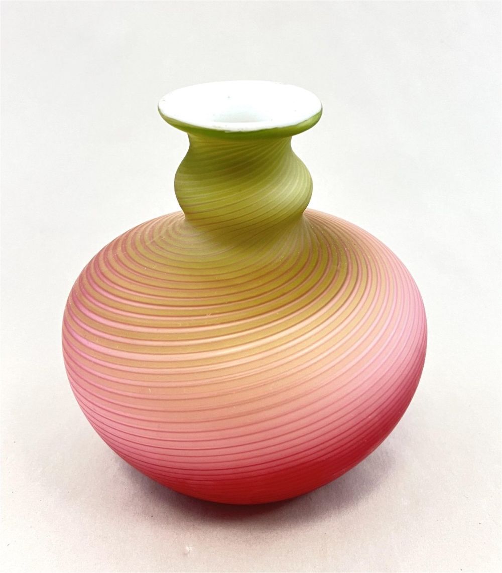 Lot 218: Pompeian Swirl two color vase