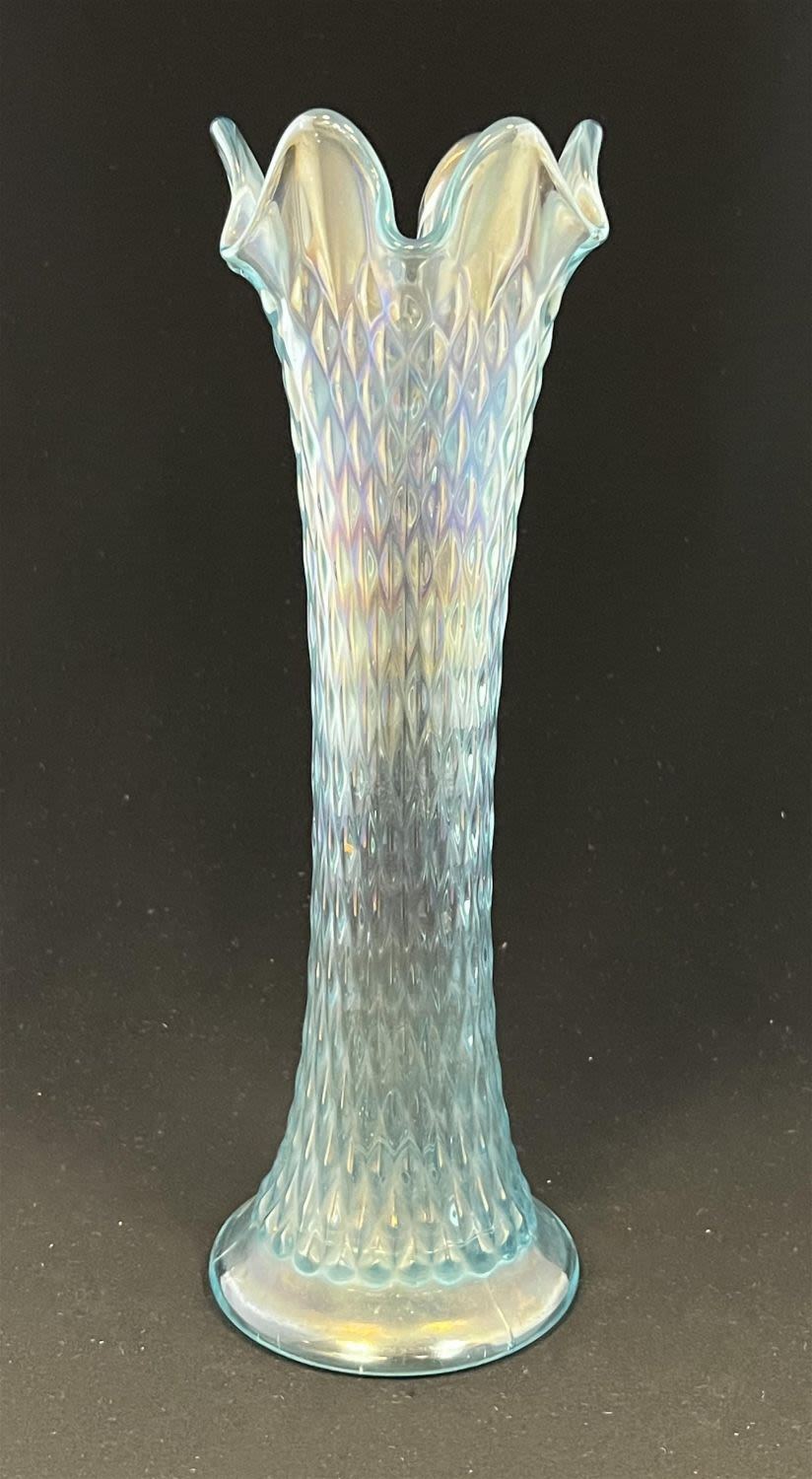 Lot 228: Northwood Ice blue slung vase