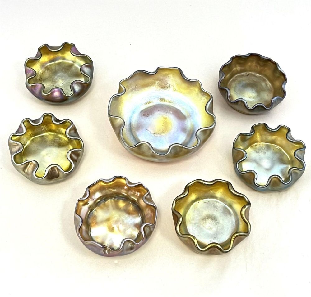 Lot 240: Tiffany master salt set