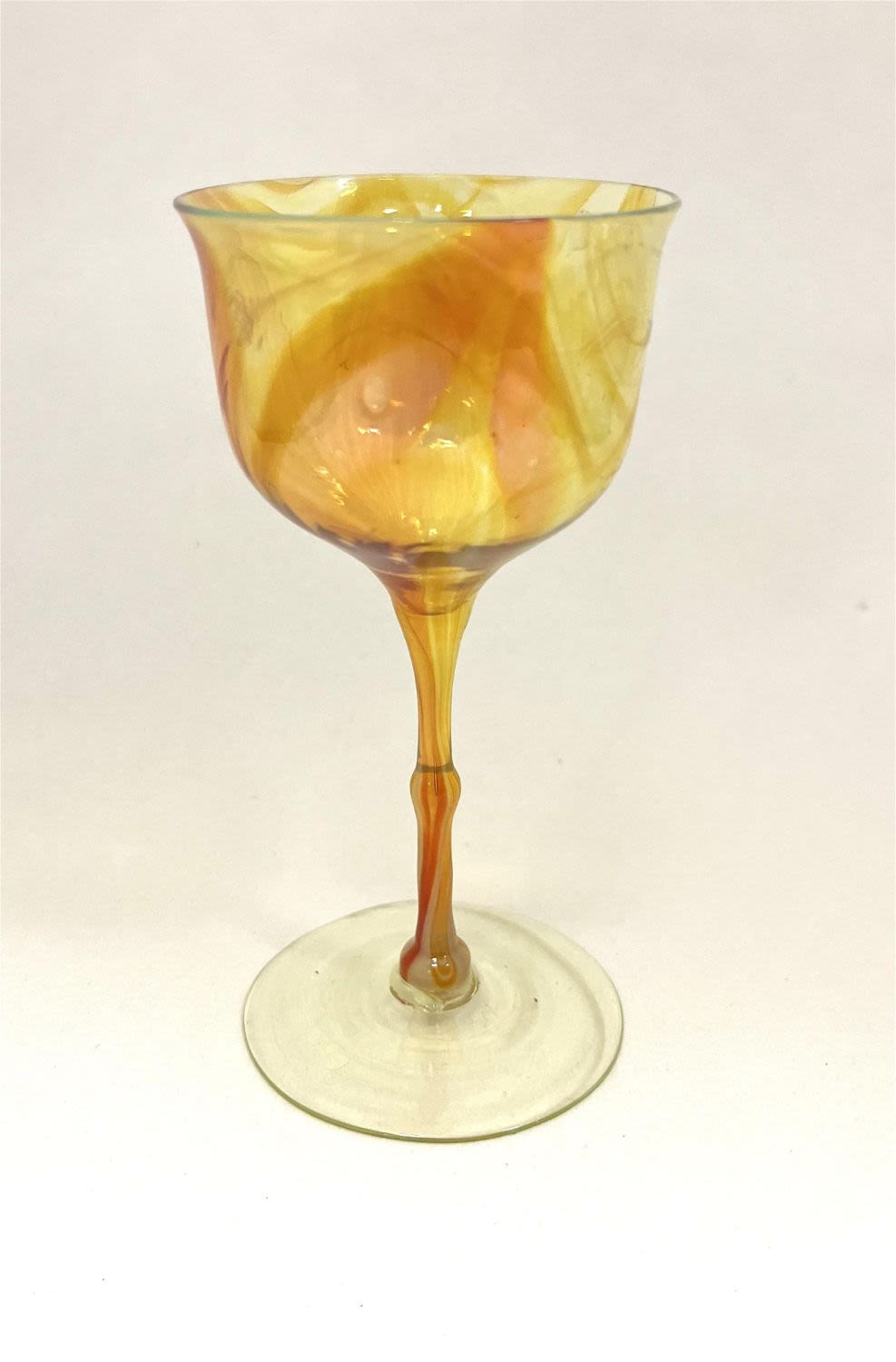 Lot 242: Tiffany Rare Opalescent Goblet
