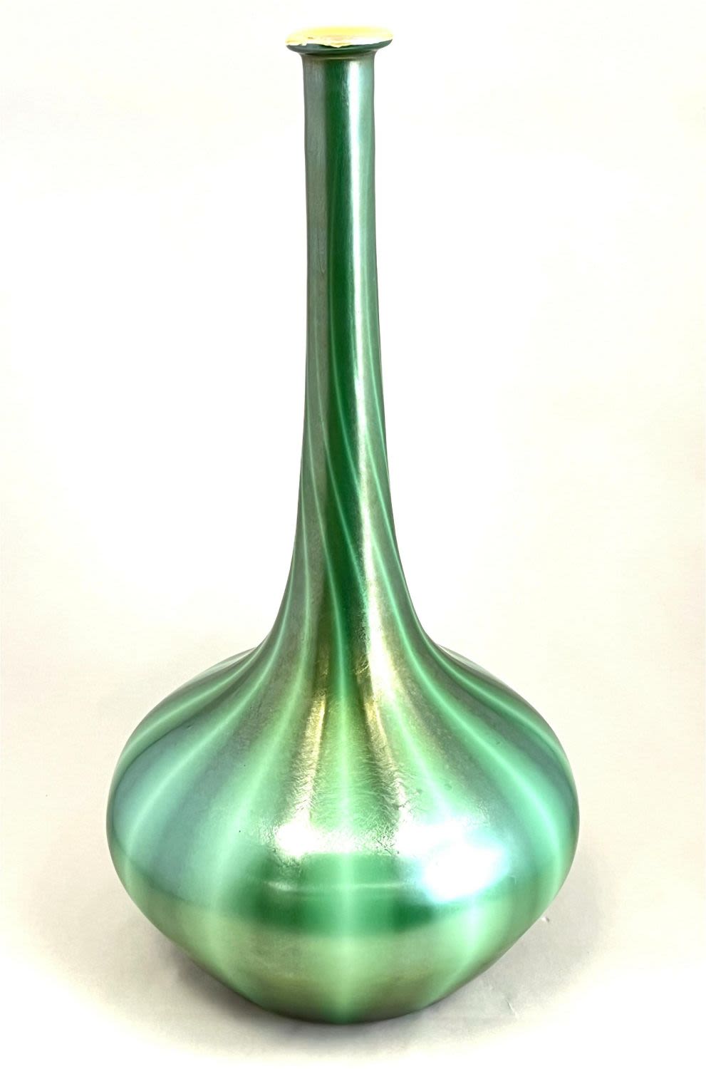 Lot 245: Durand iridescent green Genie bottle
