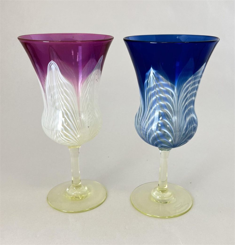 Lot 247: Two Durand ambergris goblets