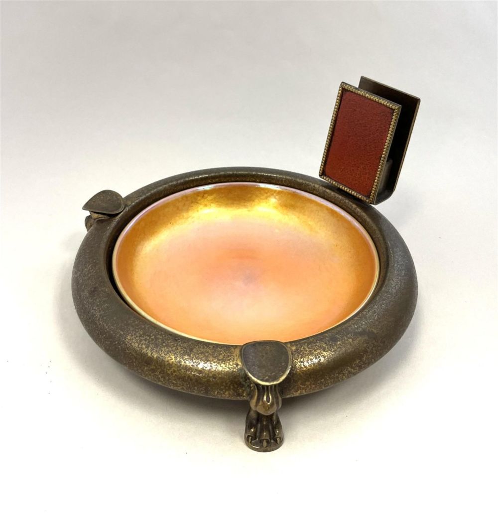 Lot 249: Durand Silver crest ashtray