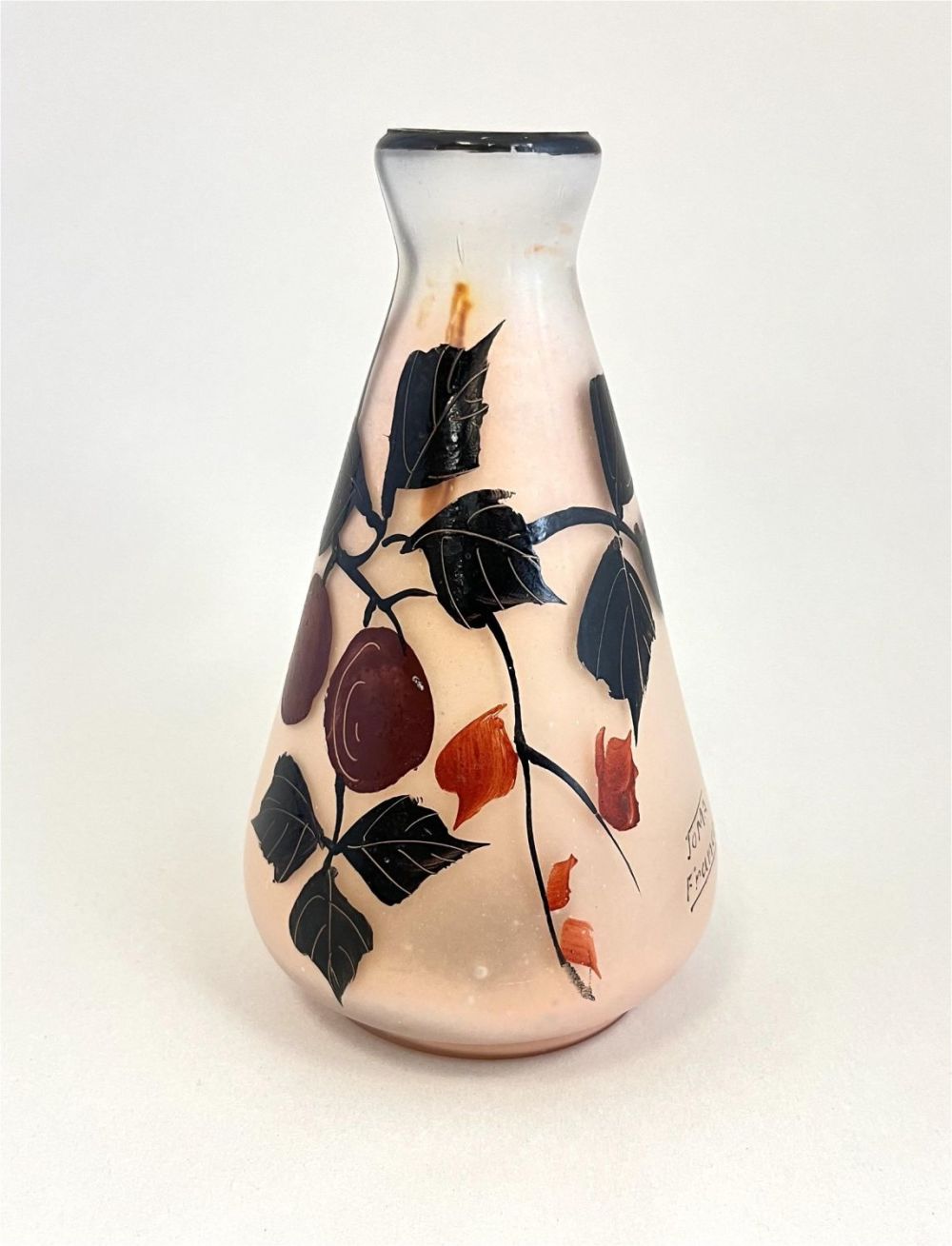 Lot 313: Joma France cameo glass vase