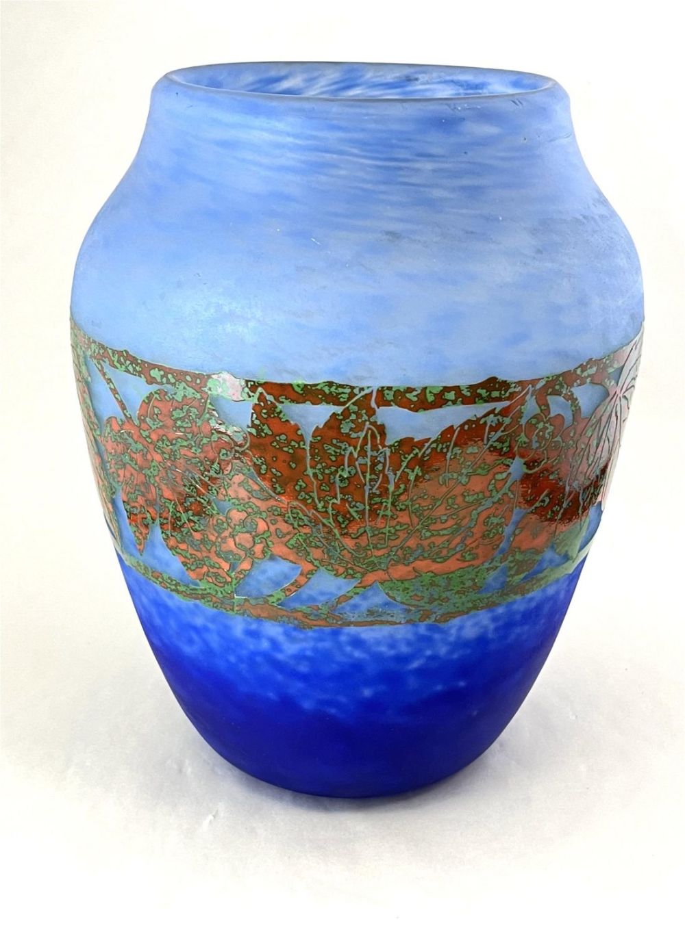 Lot 327: Large Degue French cameo glass vase