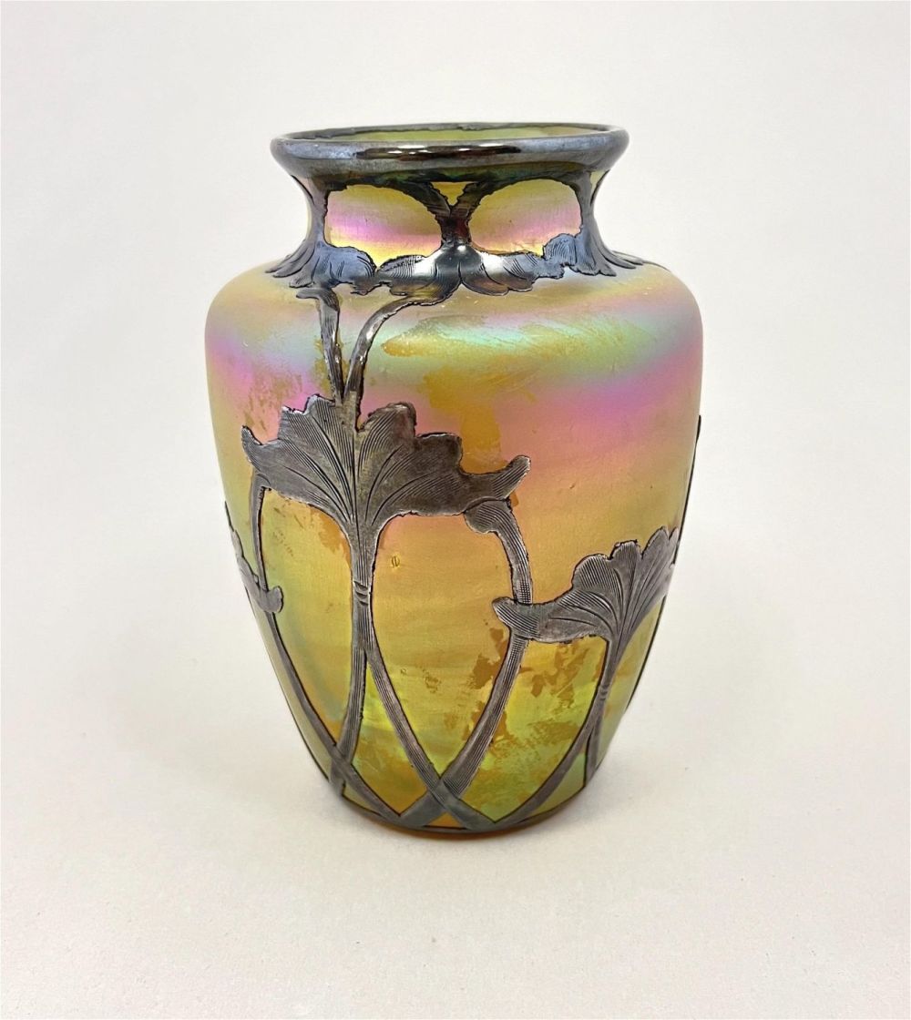 Lot 330: Silver Overlay Loetz