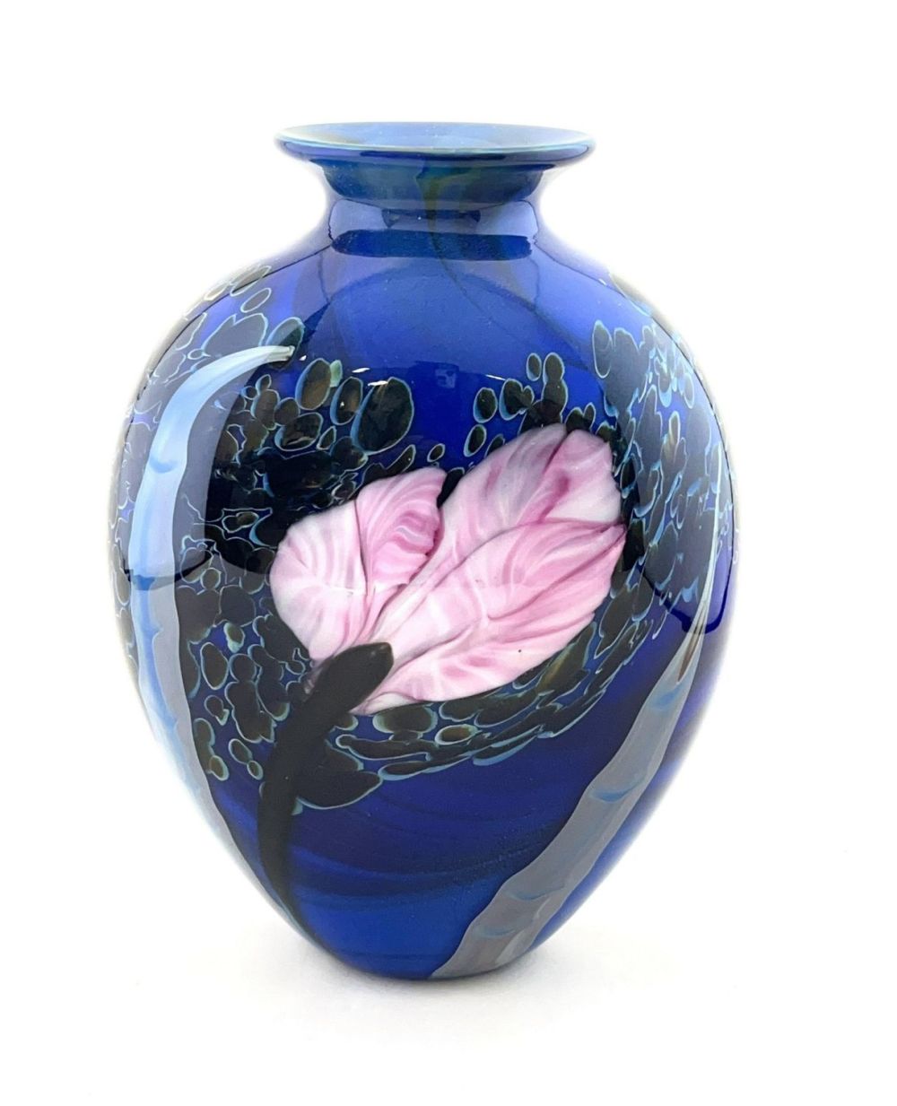 Lot 345: Rick Satava art glass vase