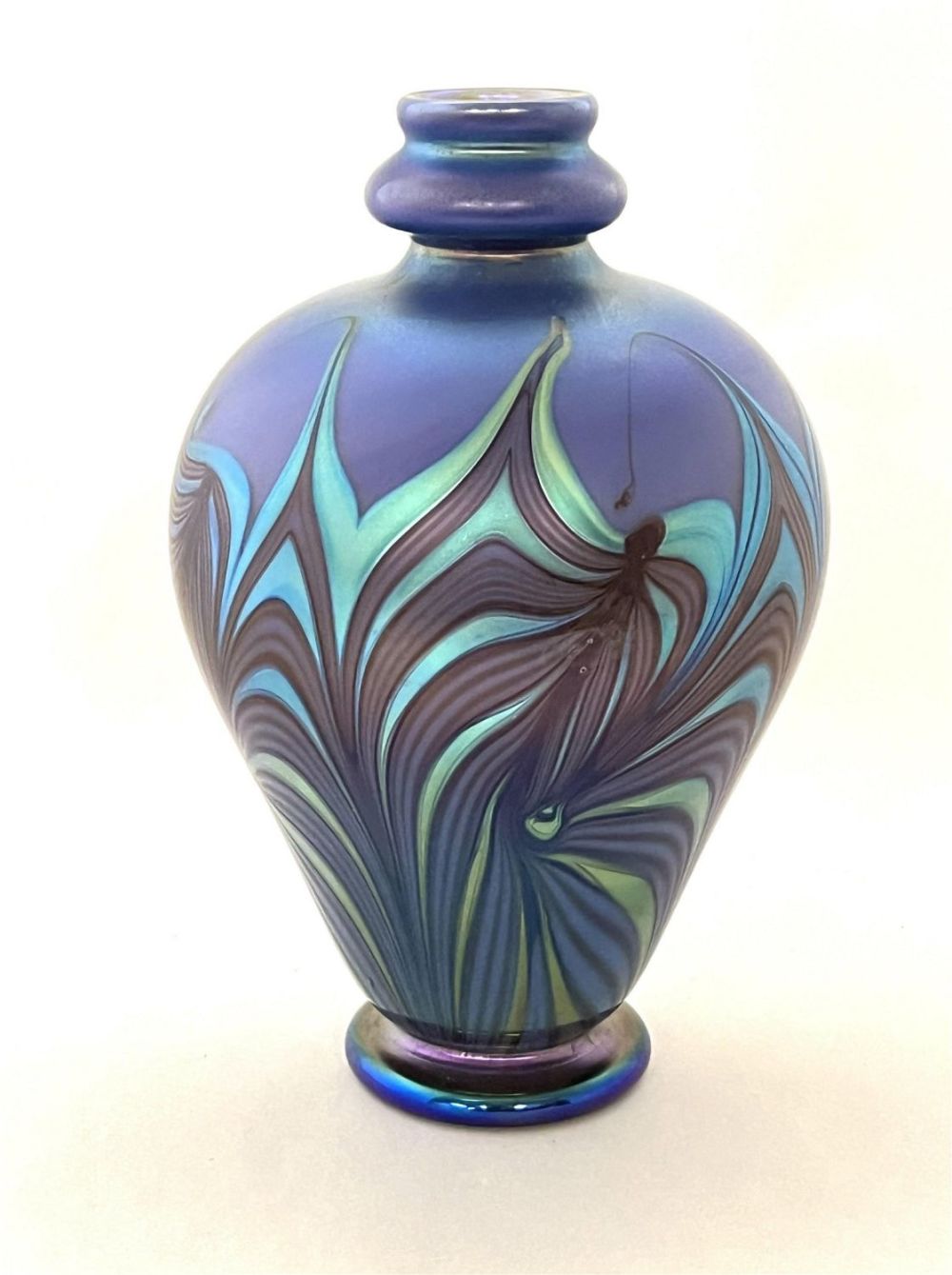 Lot 347: Rick Satava art glass vase