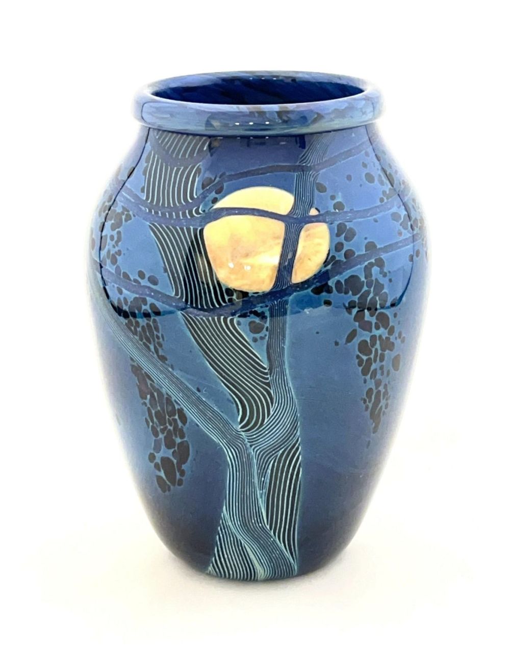 Lot 351: Rick Satava art glass vase