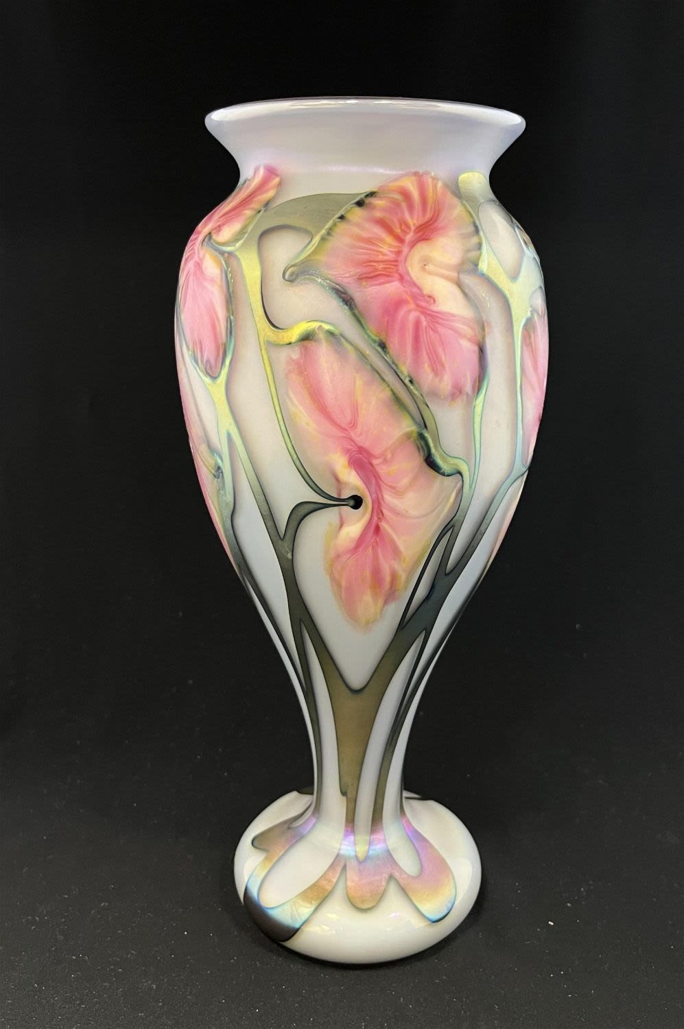 Lot 394: John Lotton art glass vase