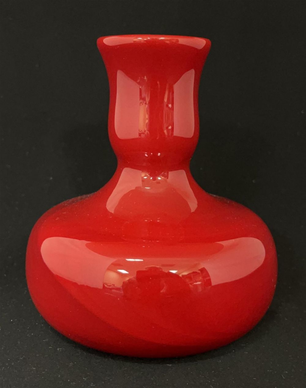 Lot 399: Charles Lotton Mandarin Red vase