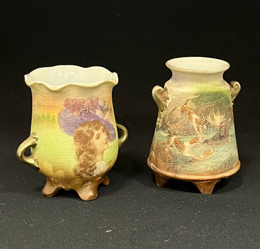 Lot 167: Two Royal Bayreuth porcelain toothpicks