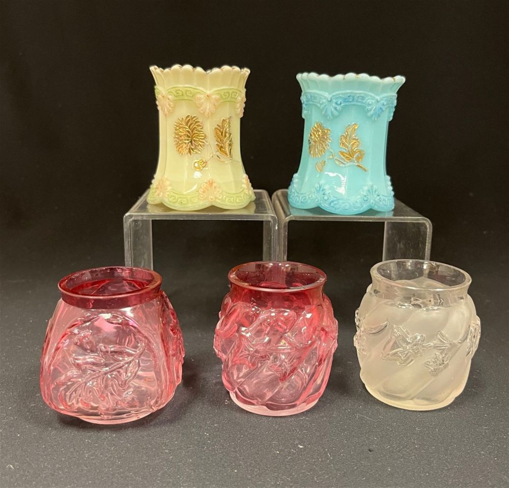 Lot 179: Five Northwood glass toothpicks