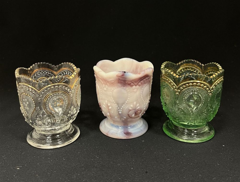 Lot 180: Three Northwood glass toothpicks