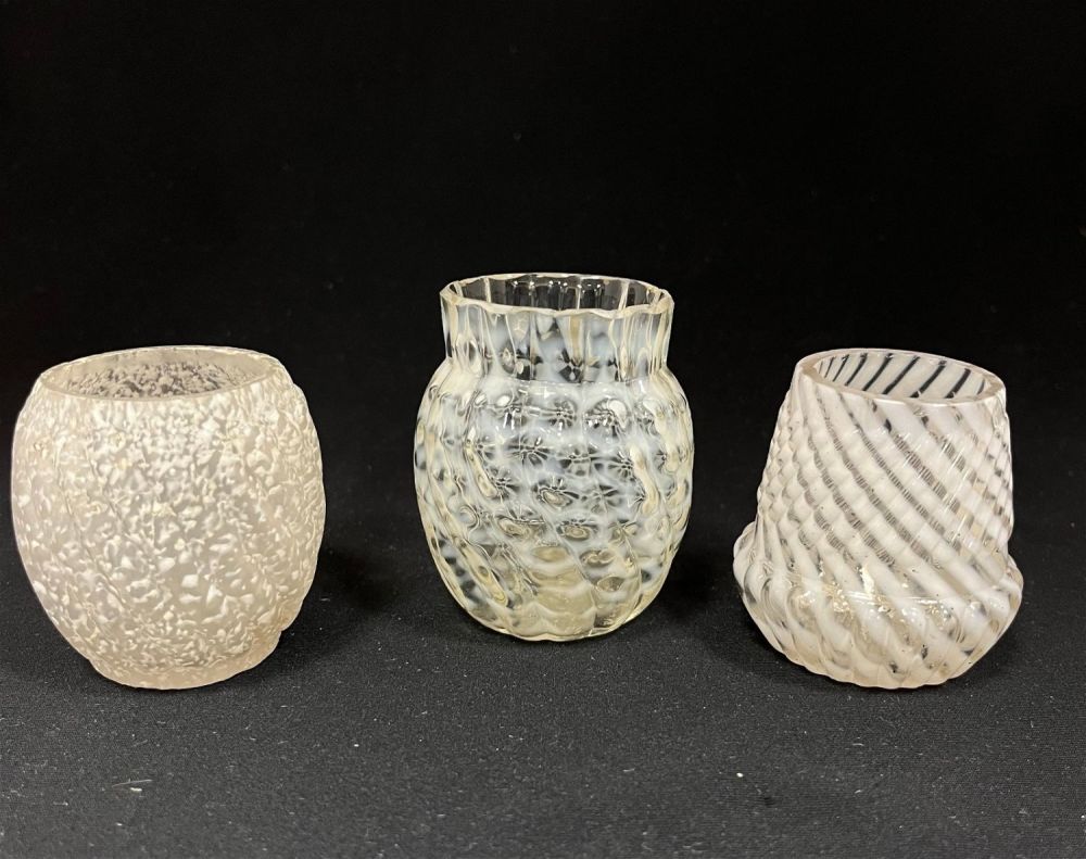 Lot 183: Three Art Glass toothpicks